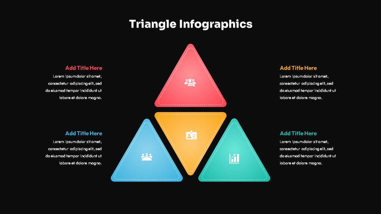 Triangle Infographics Slide Templates Dark5