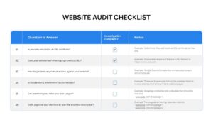 Website Audit Checklist PowerPoint Template