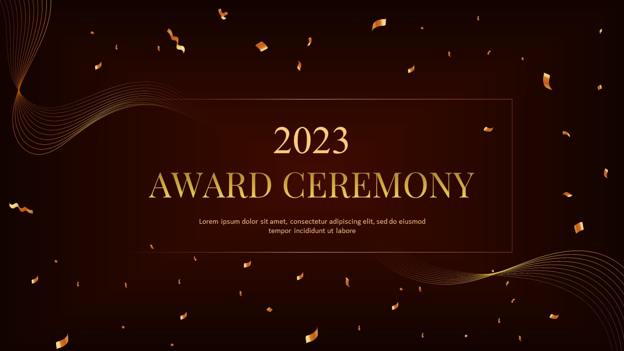 Awards Ceremony PowerPoint Template - SlideBazaar