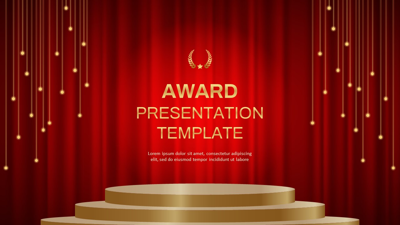 presentation of award means