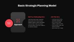 Basic Strategic Planning Model PowerPoint Template Dark4