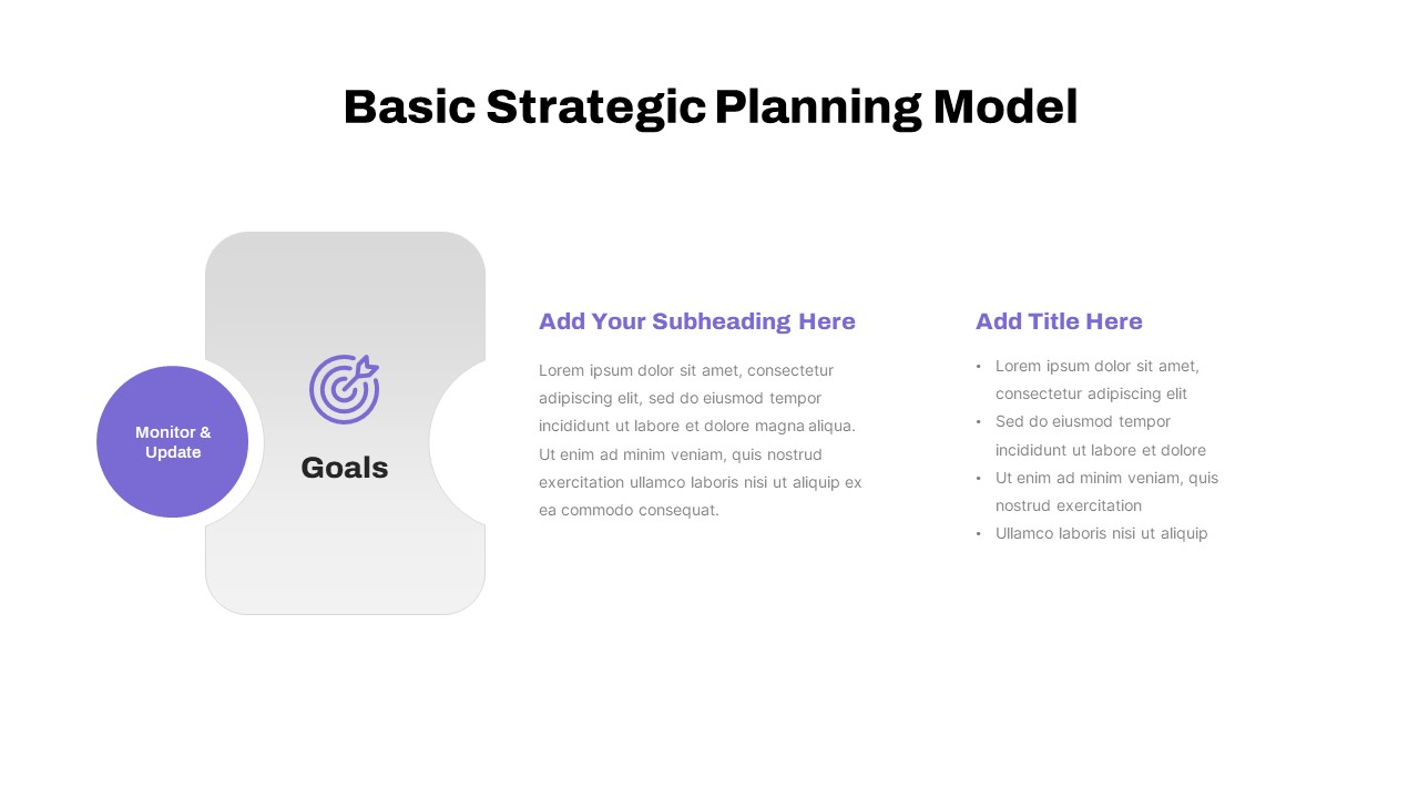 Basic Strategic Planning Model PowerPoint Template3