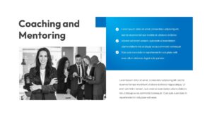 Blue and White Leadership Training PowerPoint Template Deck11