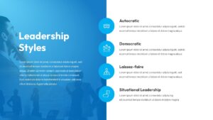 Blue and White Leadership Training PowerPoint Template Deck4