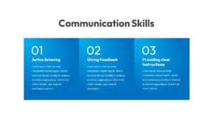 Blue and White Leadership Training PowerPoint Template Deck5