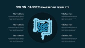 Colon Cancer PowerPoint Template Dark