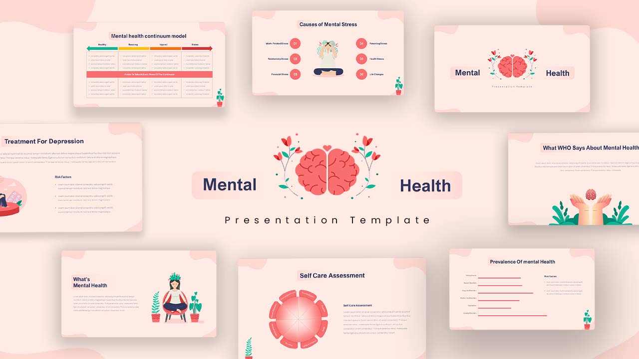 Free Mental Health PowerPoint Template