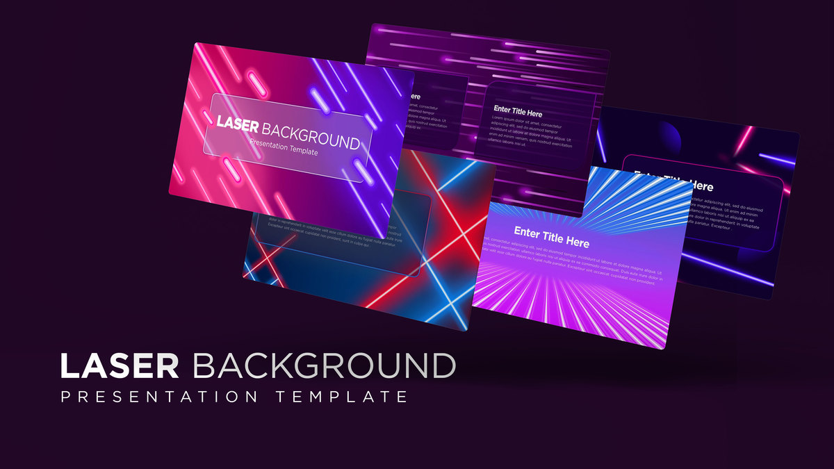 Laser Background PowerPoint Template