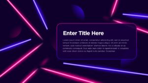 Laser Background PowerPoint Template6