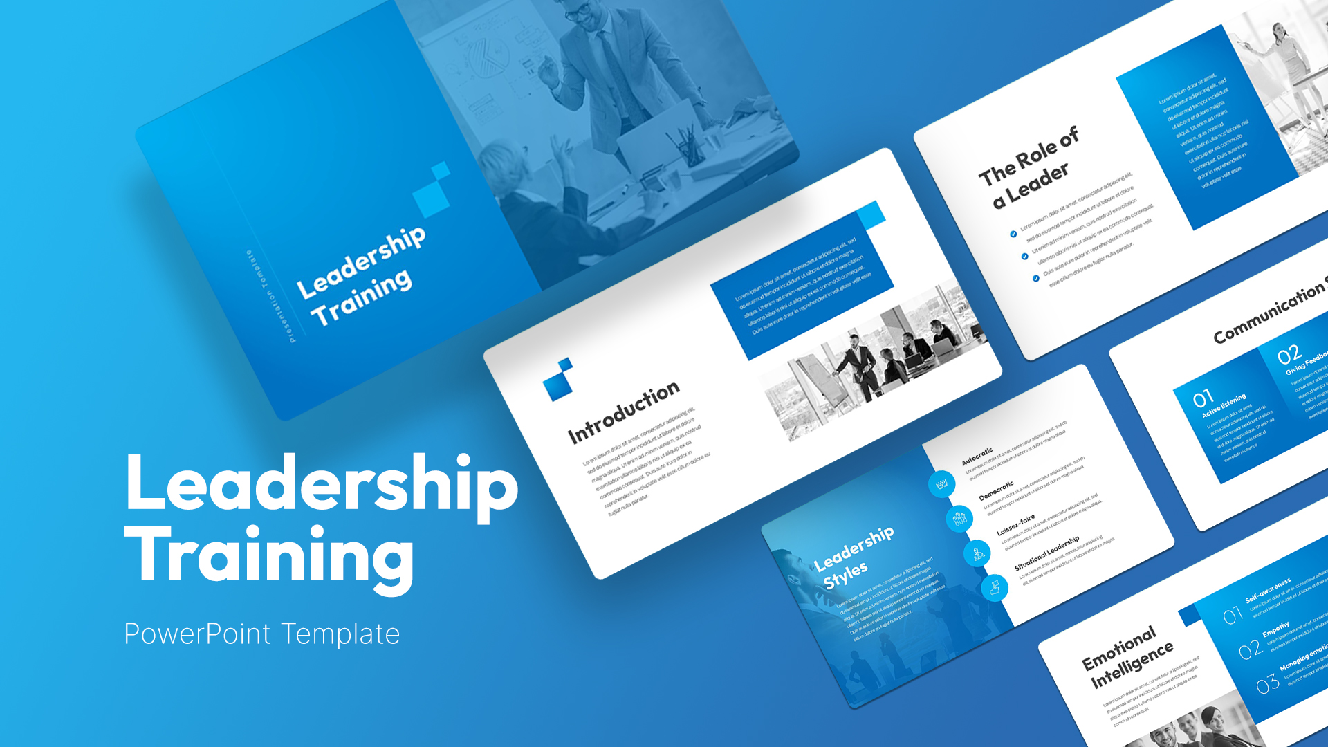 free Leadership Training PowerPoint Template Deck