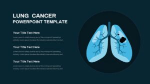 Lung Cancer PowerPoint Template Dark