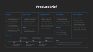 Product Brief PowerPoint Template Dark