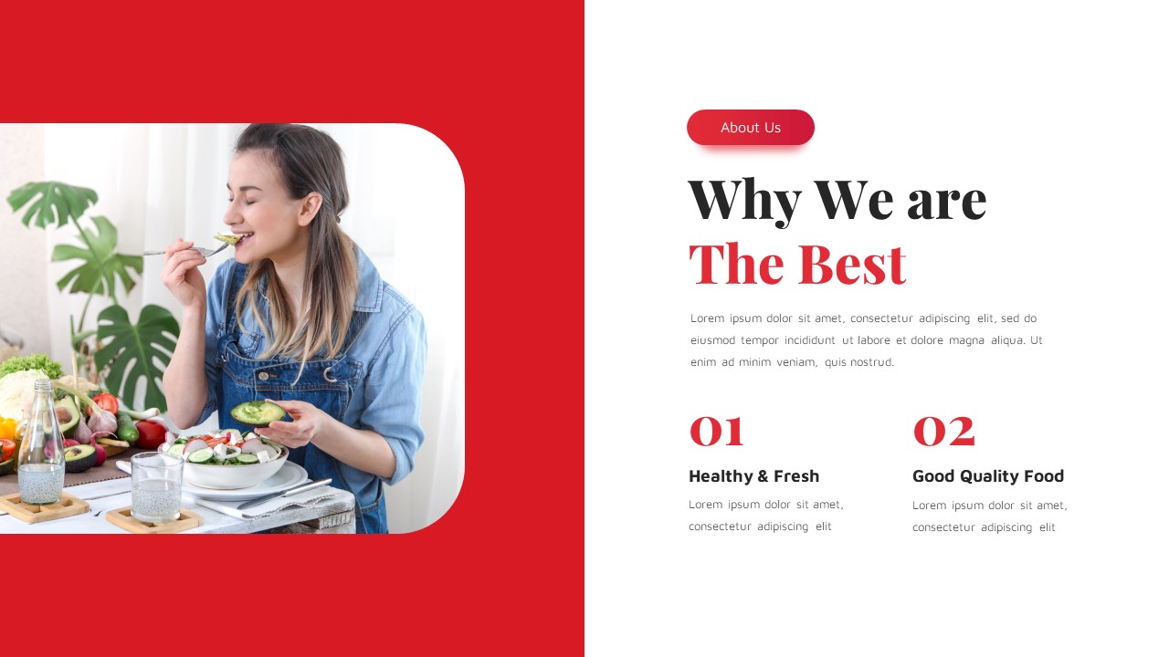 Red White Food PowerPoint Template4