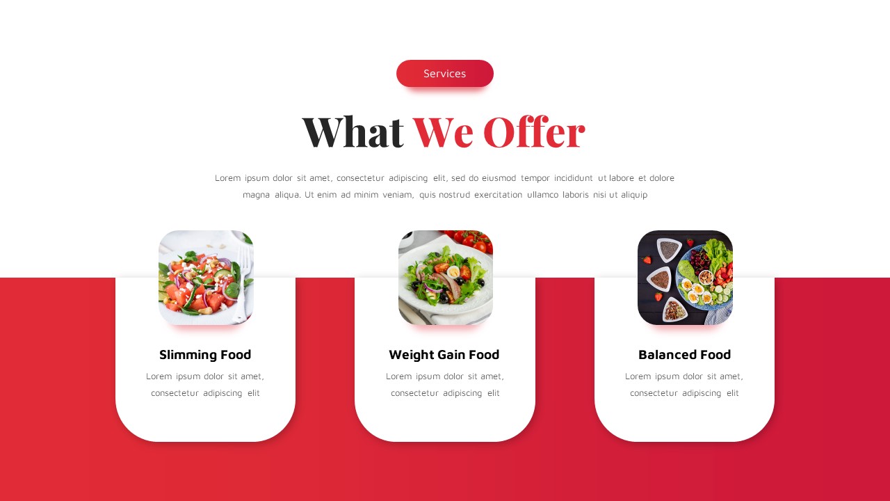 Red White Food PowerPoint Template6