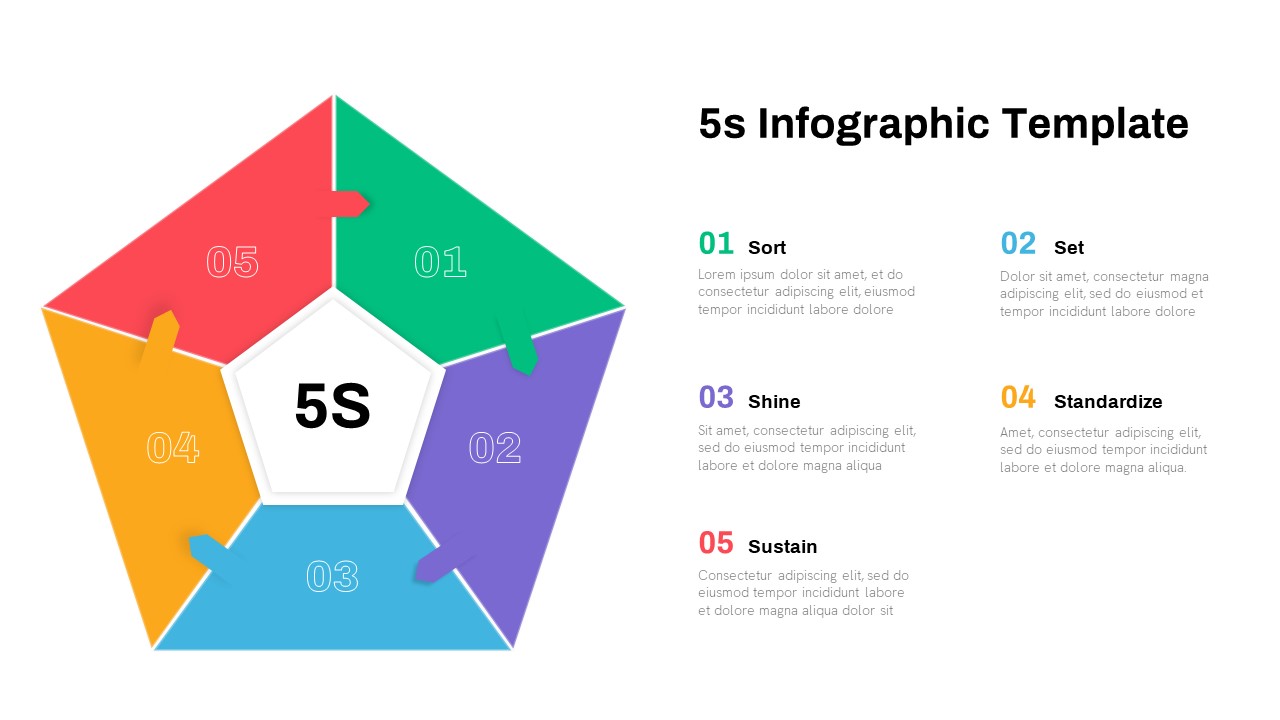 5s Infographic PowerPoint Template