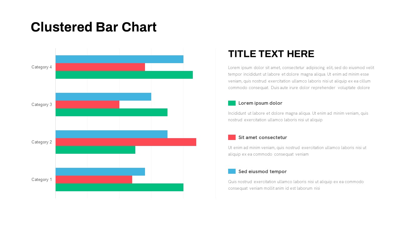 Animated Clustered Bar Chart PowerPoint Template