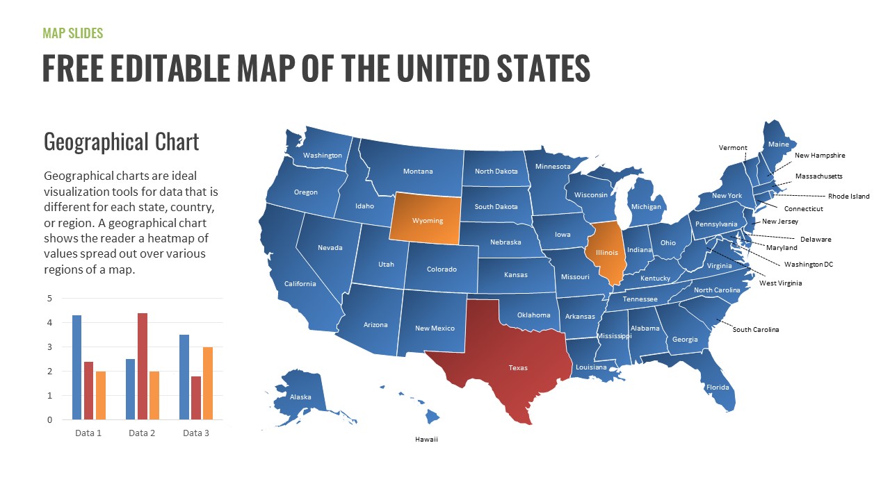 Free Editable US Map PowerPoint Template SlideBazaar