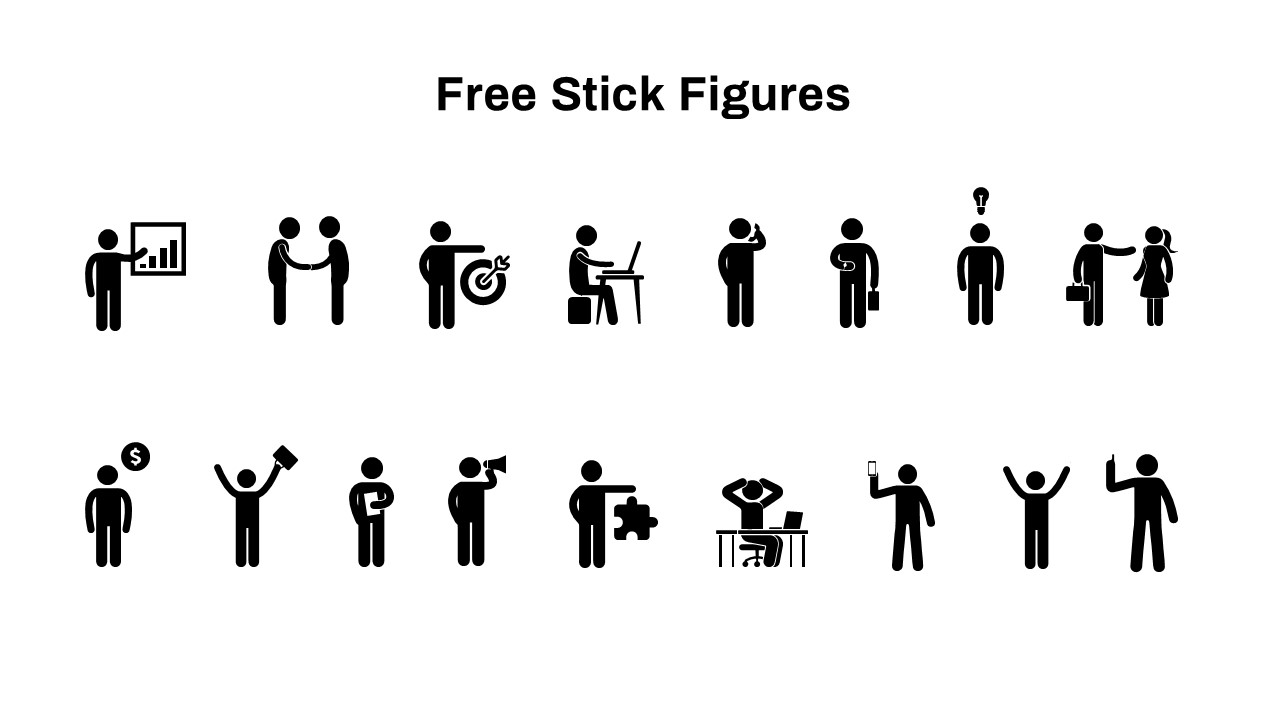 Free Stick Figure PowerPoint Template