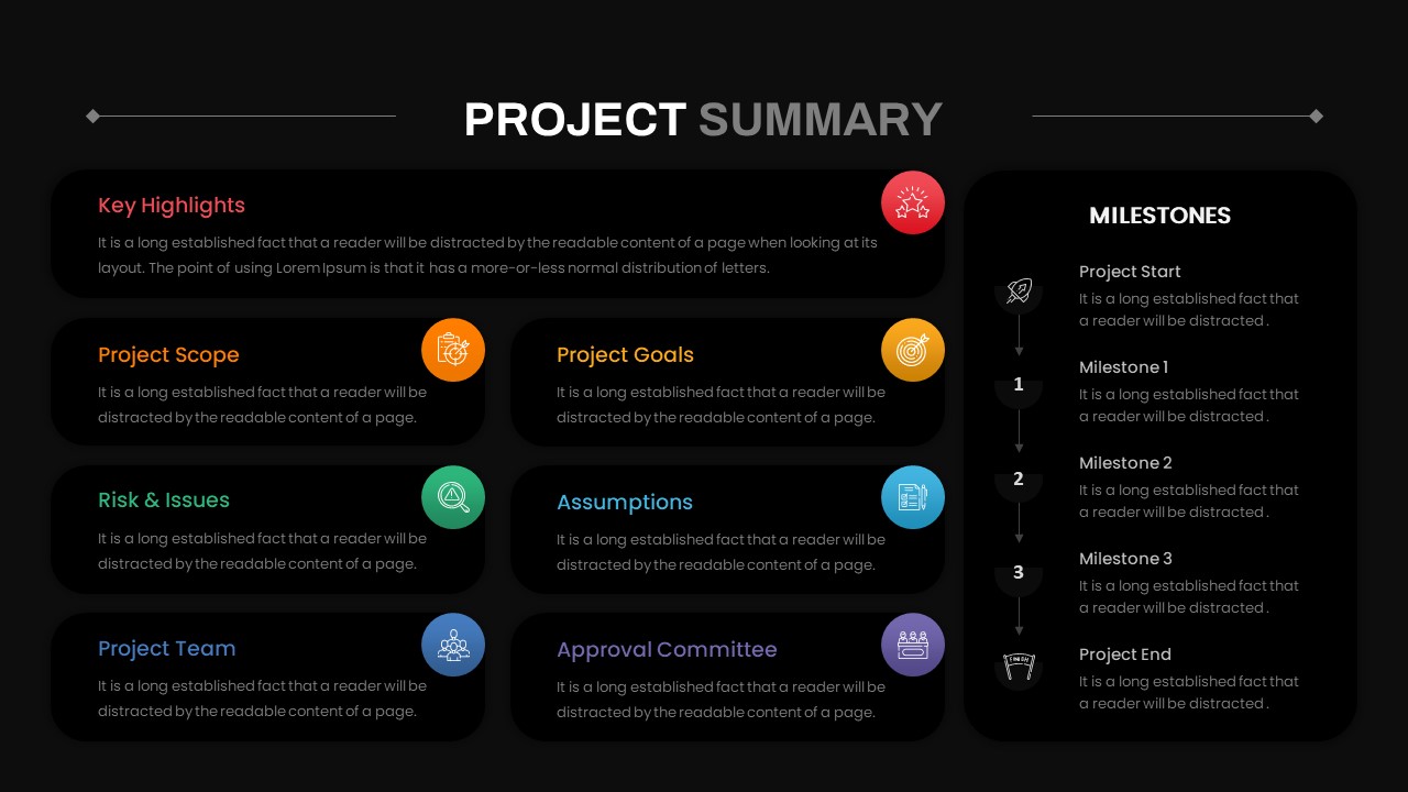 Project Kickoff Meeting Summary PowerPoint Template