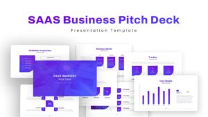 SaaS Business Pitch Deck Presentation Template