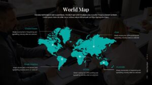 Sales Pitch Deck World Map PowerPoint Template