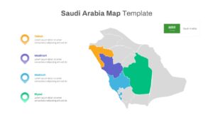 Saudi Arabia Map Template