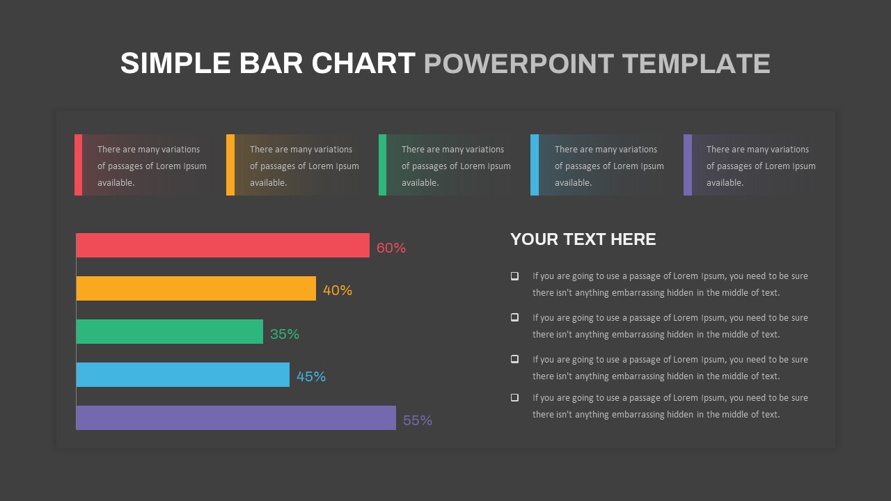 Simple Bar Chart Powerpoint Template Slidebazaar 5983