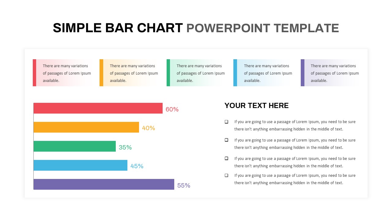 Simple Bar Chart PowerPoint Template