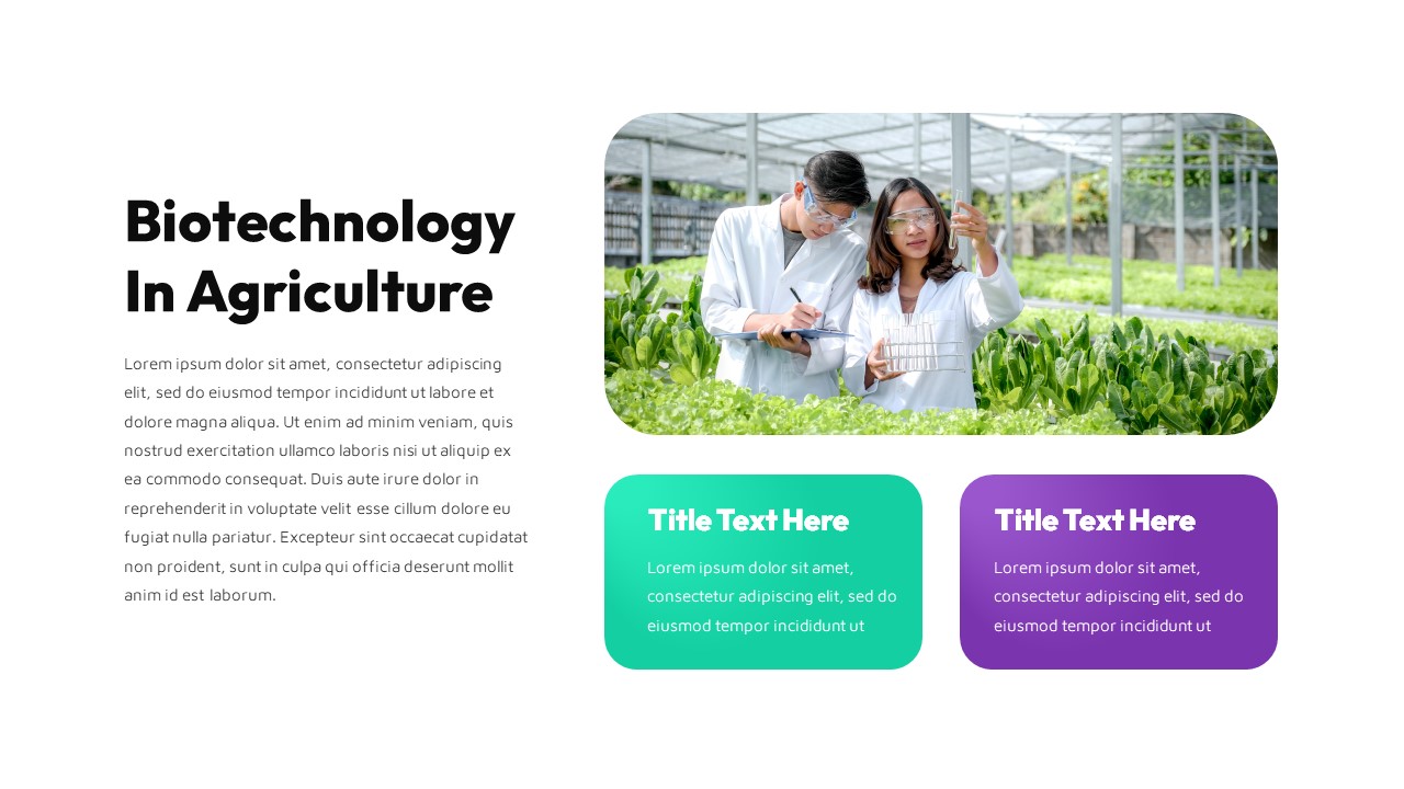 biotechnology in agriculture powerpoint