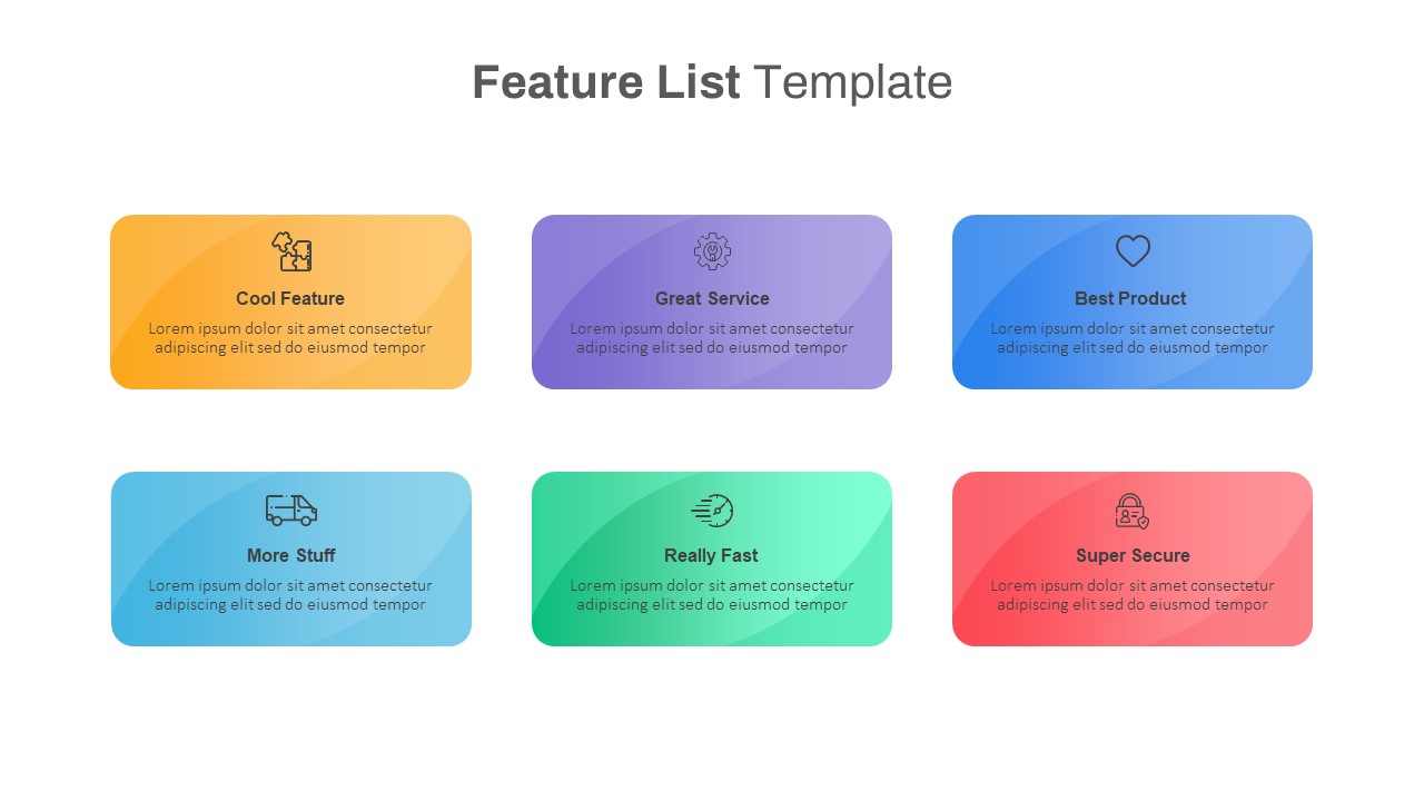 Feature List Template
