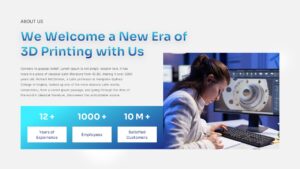 3D Printing welcome PowerPoint Template