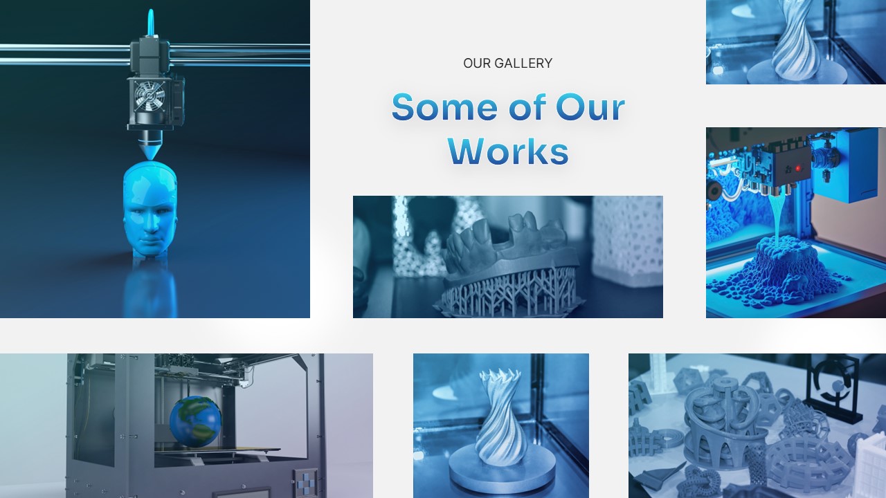 3D Printing works PowerPoint Template