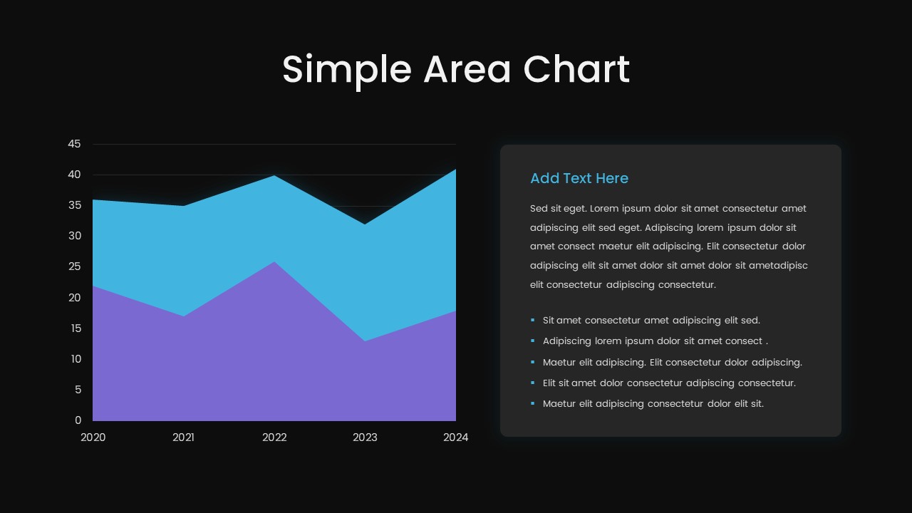 PowerPoint Area Chart Template