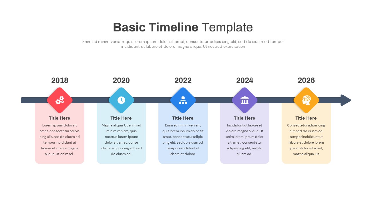 Basic Timeline Template