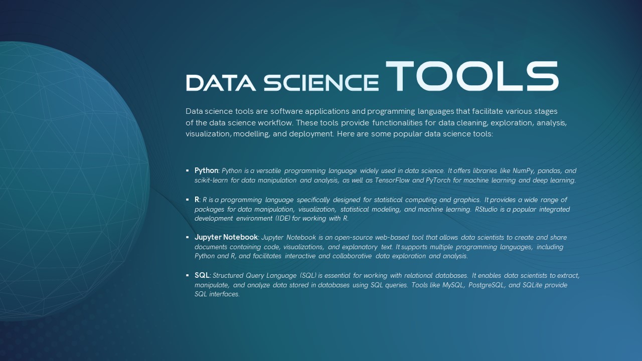 Data Science tools PowerPoint Template