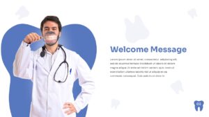 Dental Clinic PowerPoint welcome slide