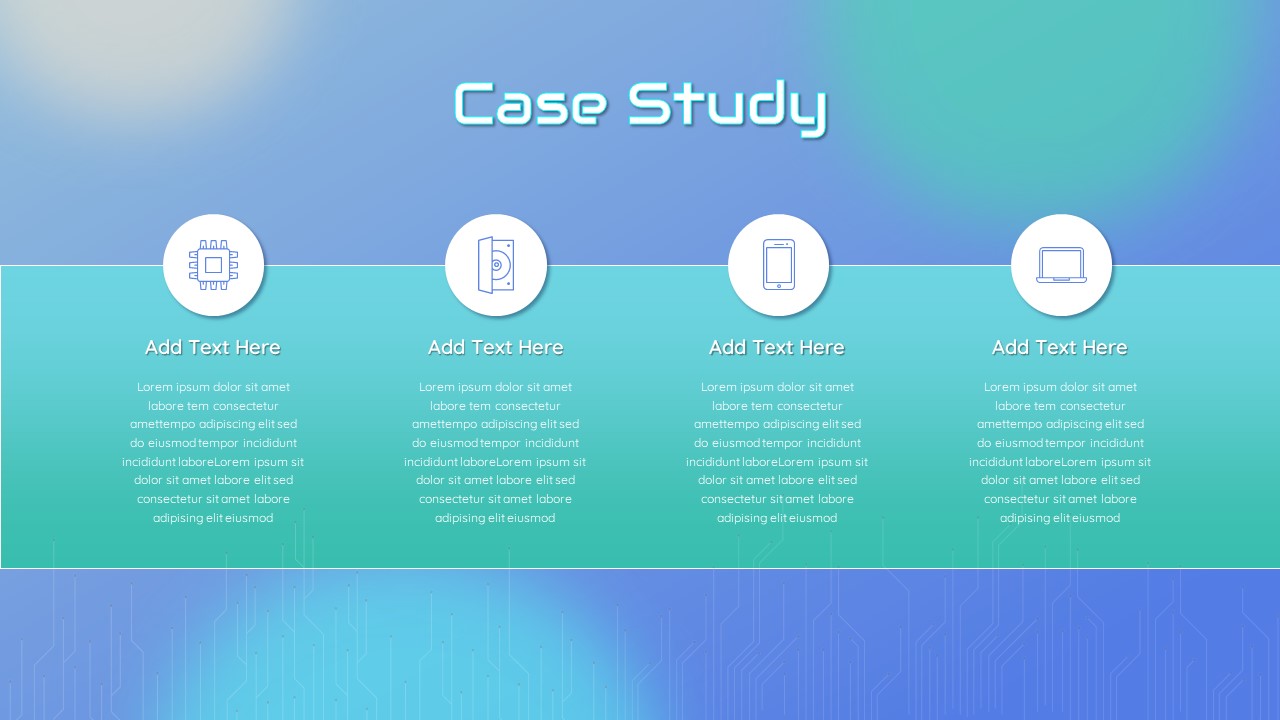 Electronics case studies PowerPoint Template