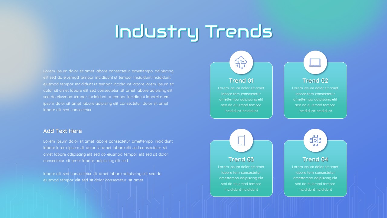 Electronics industry trends PowerPoint Template