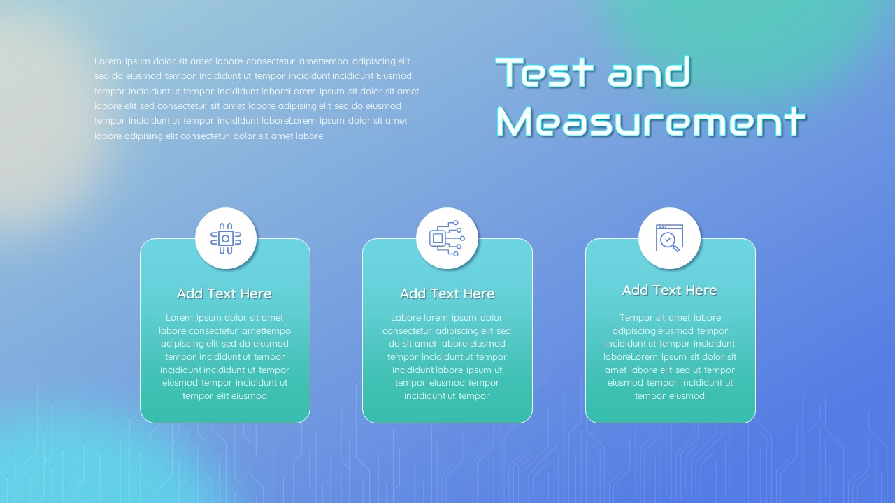 Electronics tests PowerPoint Template