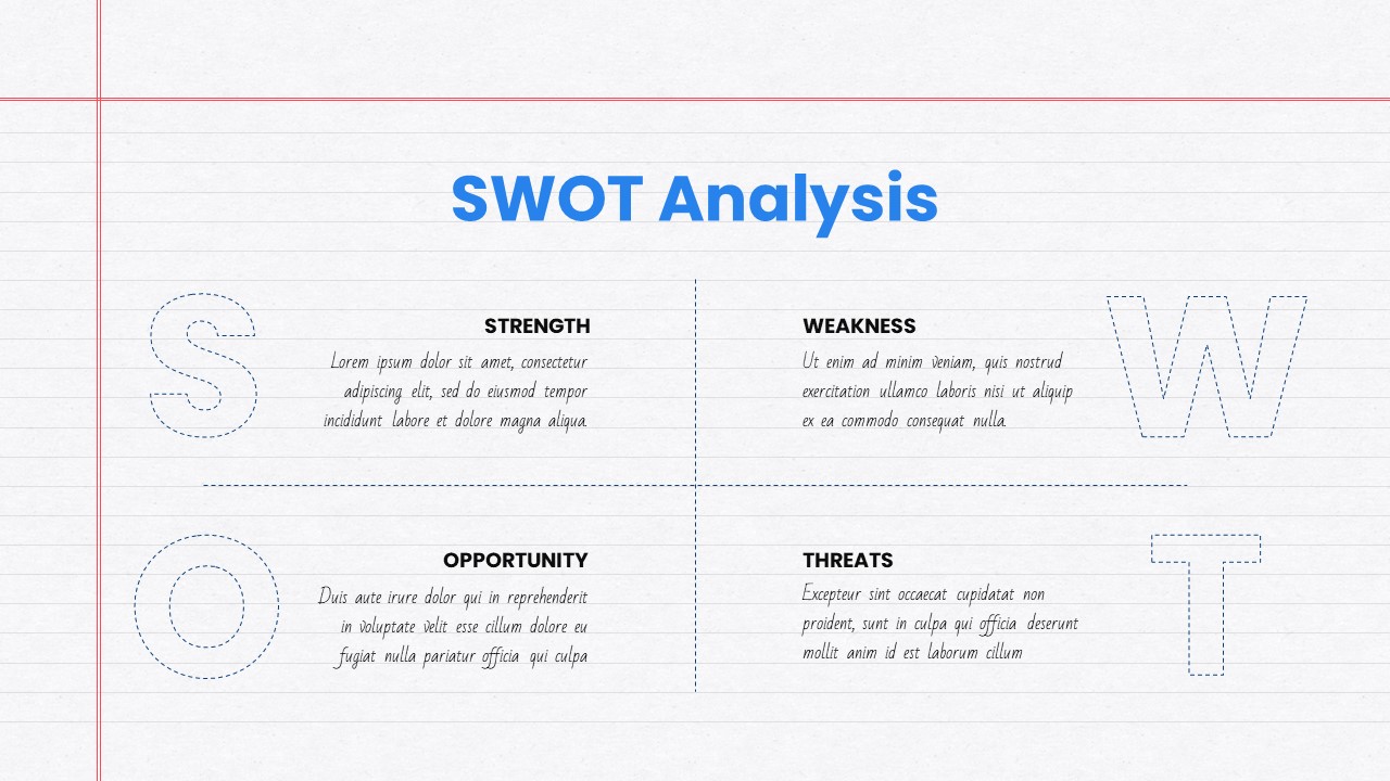 Free PowerPoint Book swot Template