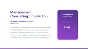 Management Consulting Toolkit PowerPoint Template introduction