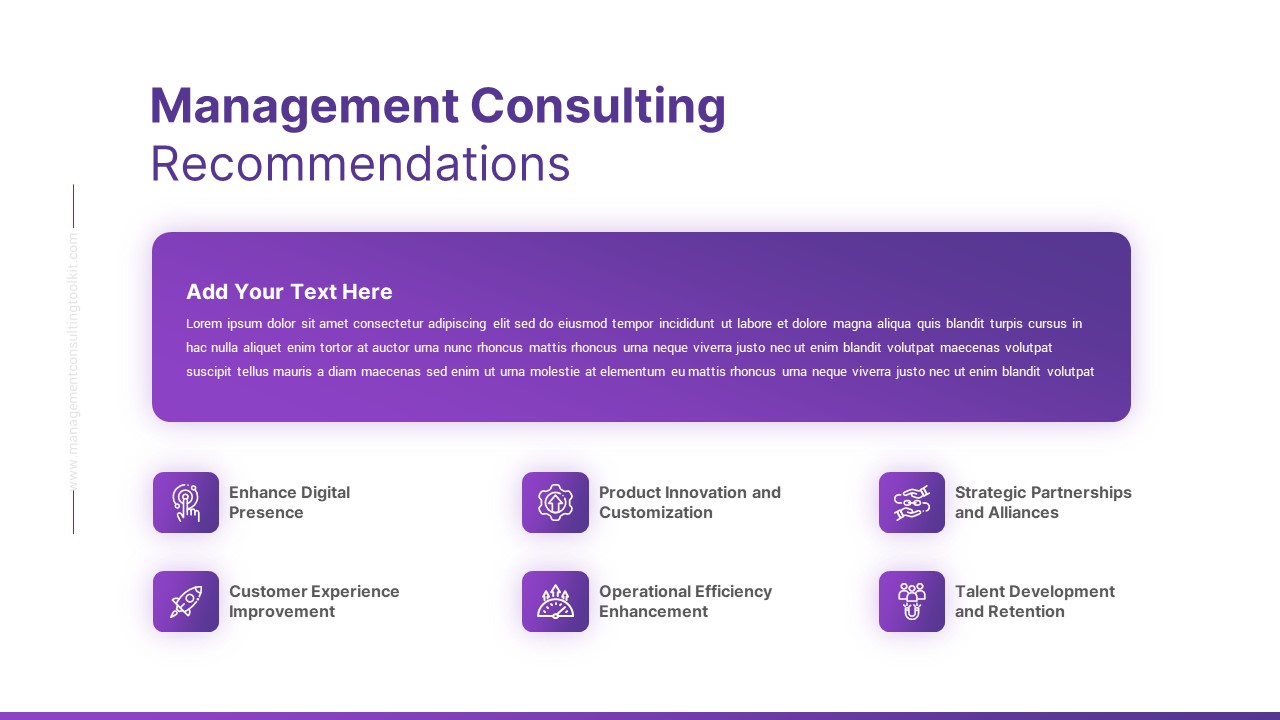 Management Consulting Toolkit PowerPoint Template recommendations