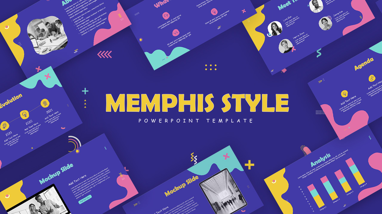 Memphis Style PowerPoint Template