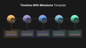 PowerPoint Timeline Milestone ppt slide