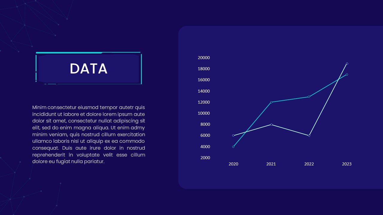 Prezi Style data chart Template