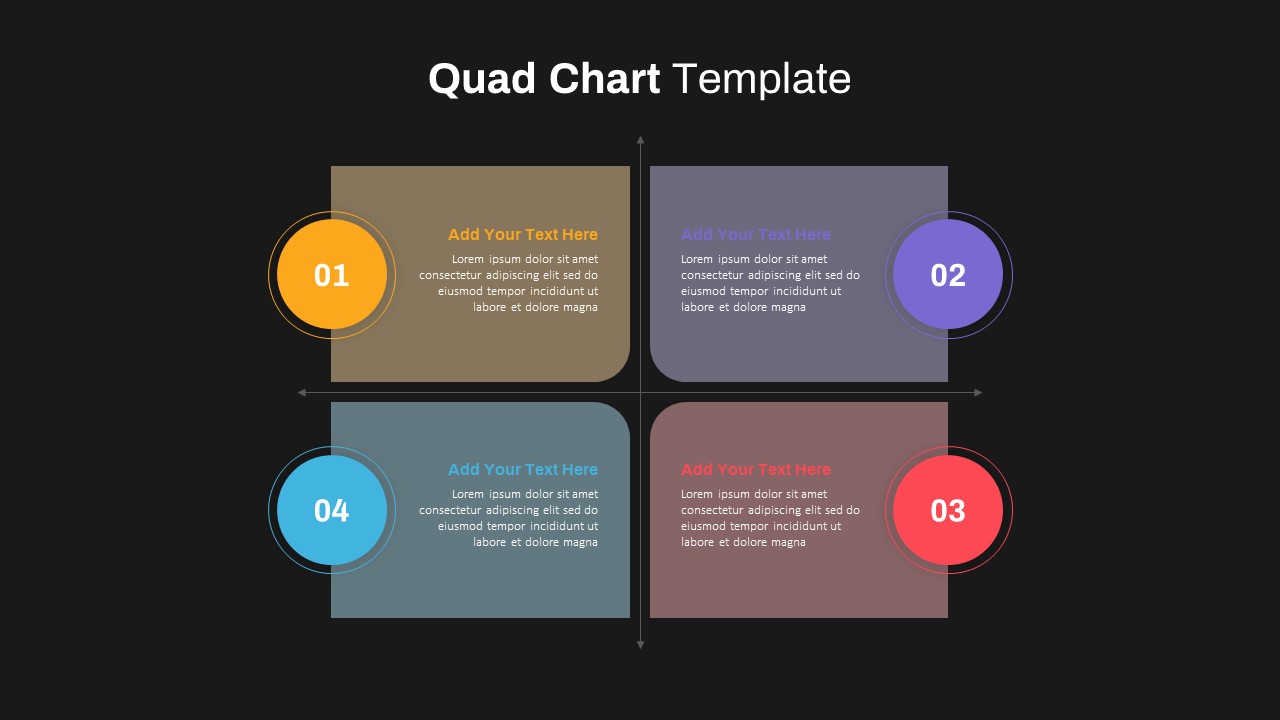 Quad Chart PowerPoint Template