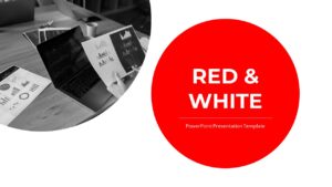 Red White PowerPoint Deck Template