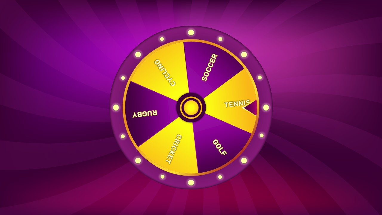 Spin the Wheel Ppt Template