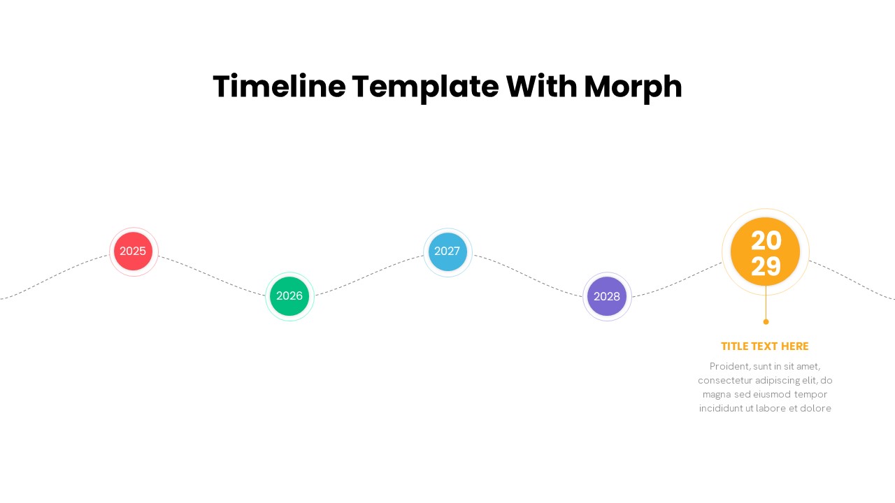 Timeline Powerpoint Template Morph Transition Animation 1631