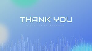 blue Thankyou PowerPoint Template